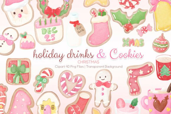 Aesthetic Christmas Cookie Drink Clipart Review