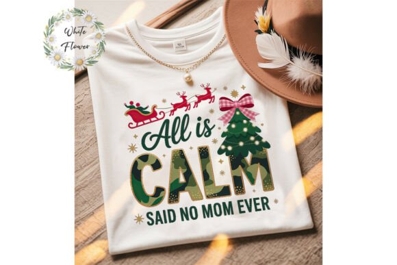All is Calm Christmas Mom PNG Clipart Review: A Thoughtful Embroidery Design