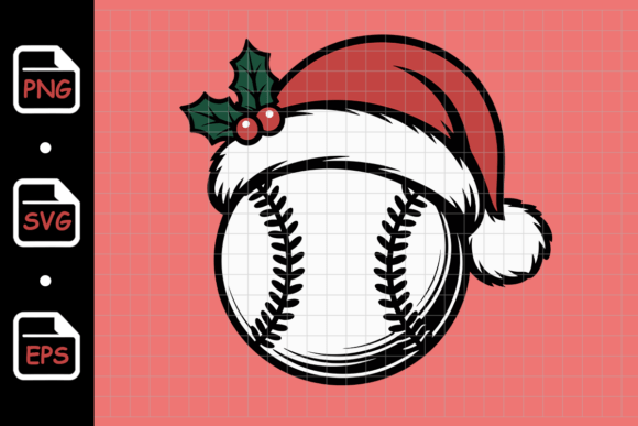 Christmas Baseball with Santa Hat: A Designer’s Perspective