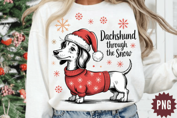 Christmas PNG, Dachshund Through the Sno Review