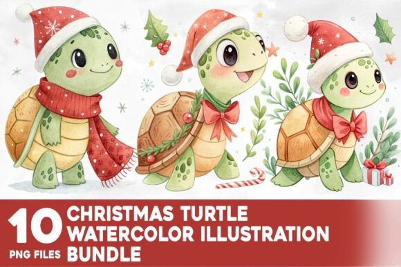 Christmas Turtle Watercolor Bundle: A Designer’s Practical Review
