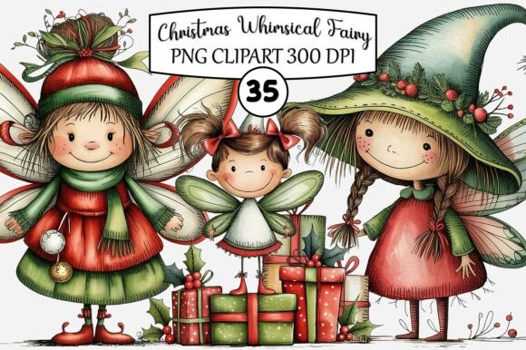 Christmas Whimsical Fairy PNG Clipart: A Practical Review for Illustrations and Digital Sellers