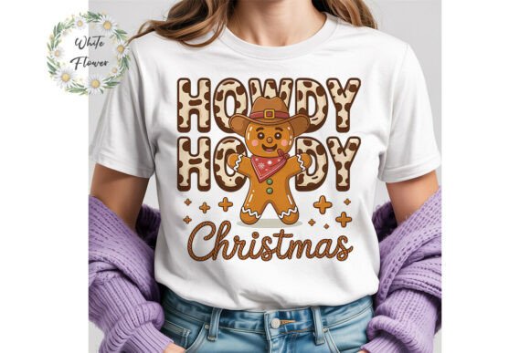 Cowboy Gingerbread Christmas Clipart: A Festive Illustration for Crafters