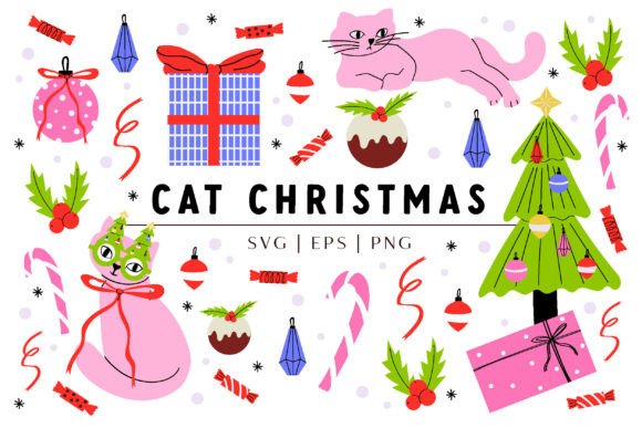 Cute Christmas Cats Illustration Bundle Review for Real Projects