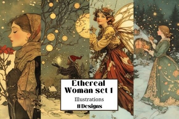 Ethereal Christmas Fairy Tale Set1 Illus Review