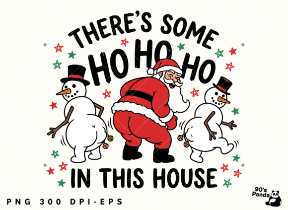 Funny Christmas Some Ho Ho Ho Png Eps Illustrations