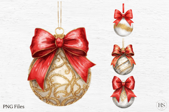 Golden Christmas Ball, Glittery Ornament: A Seasonal Illustration for Content Creators