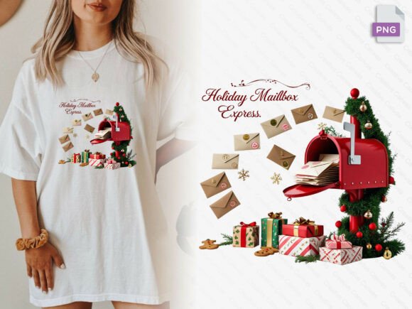 Holiday Mailbox Express Christmas Letters Png Illustrations
