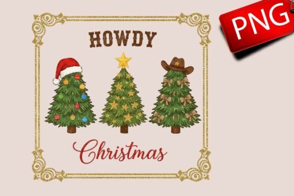 Howdy Christmas Sublimation Png