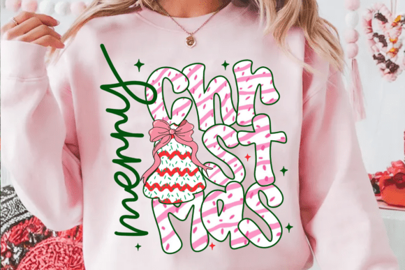 Merry Christmas Tree Cakes PNG: A Festive Illustration for Seasonal Branding
