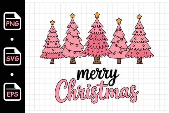 Pink Christmas Trees with Festive Illustrations: A Designer’s First Impressions